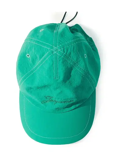 Jacquemus Men's Logo Nylon Baseball Cap - Green | Thumbnail 3 Jacquemus Men's Logo Nylon Baseball Cap - Green | Thumbnail 3