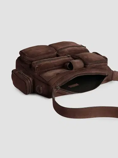 Balenciaga Men's Superbusy Messenger Bag - Light Espresso | Thumbnail 4 Balenciaga Men's Superbusy Messenger Bag - Light Espresso | Thumbnail 4