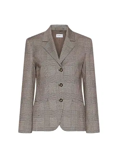 Marella Women's Prince of Wales Blazer - Chocolate - Size 14 | Thumbnail 1 Marella Women's Prince of Wales Blazer - Chocolate - Size 14 | Thumbnail 1