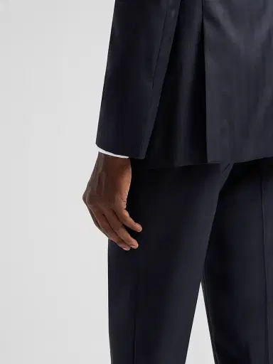 Giorgio Armani Men's Striped Herringbone Wool Single-Breasted Suit - Night Sky | Thumbnail 9 Giorgio Armani Men's Striped Herringbone Wool Single-Breasted Suit - Night Sky | Thumbnail 9