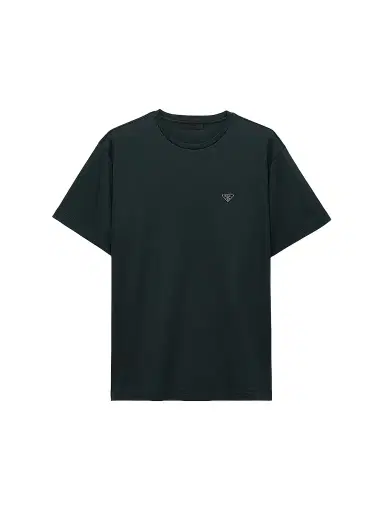 Prada Men's Cotton T-Shirt - Green | Thumbnail 1 Prada Men's Cotton T-Shirt - Green | Thumbnail 1