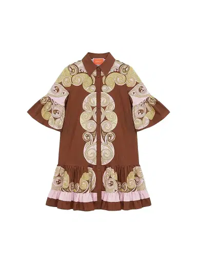 La DoubleJ Women's Choux Dress - Kells Swirl Burgundy | Thumbnail 1 La DoubleJ Women's Choux Dress - Kells Swirl Burgundy | Thumbnail 1