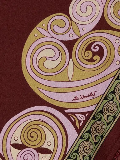 La DoubleJ Women's Scarf Top - Kells Swirl Burgundy | Thumbnail 4 La DoubleJ Women's Scarf Top - Kells Swirl Burgundy | Thumbnail 4