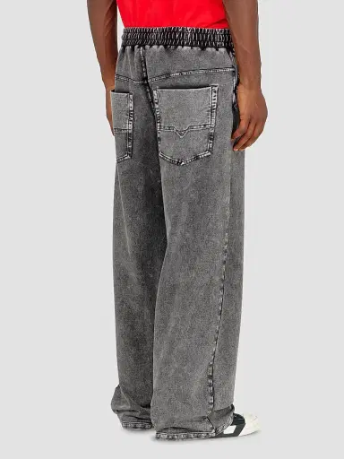 Diesel Men's Stuk Denim-Effect Pants - Black Denim | Thumbnail 3 Diesel Men's Stuk Denim-Effect Pants - Black Denim | Thumbnail 3