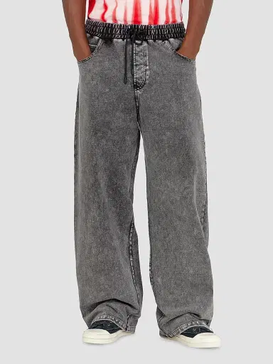 Diesel Men's Stuk Denim-Effect Pants - Black Denim | Thumbnail 4 Diesel Men's Stuk Denim-Effect Pants - Black Denim | Thumbnail 4