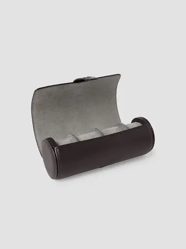 Brunello Cucinelli Smooth Calfskin Watch Holder - Brown | Thumbnail 3 Brunello Cucinelli Smooth Calfskin Watch Holder - Brown | Thumbnail 3