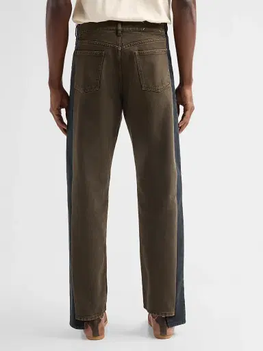 Maison Margiela Men's Stone-Washed & Dyed Spliced Jeans - Black Brown | Thumbnail 3 Maison Margiela Men's Stone-Washed & Dyed Spliced Jeans - Black Brown | Thumbnail 3