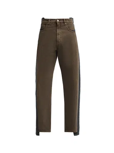 Maison Margiela Men's Stone-Washed & Dyed Spliced Jeans - Black Brown | Thumbnail 1 Maison Margiela Men's Stone-Washed & Dyed Spliced Jeans - Black Brown | Thumbnail 1