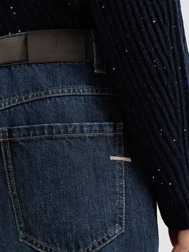 Brunello Cucinelli Women's Authentic Denim Straight Jeans - Denim - Size 00 | Thumbnail 2 Brunello Cucinelli Women's Authentic Denim Straight Jeans - Denim - Size 00 | Thumbnail 2