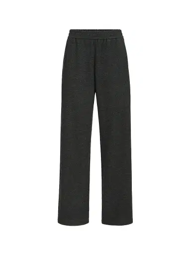 Brunello Cucinelli Women's Cashmere Interlock Track Trousers - Anthracite | Thumbnail 1 Brunello Cucinelli Women's Cashmere Interlock Track Trousers - Anthracite | Thumbnail 1