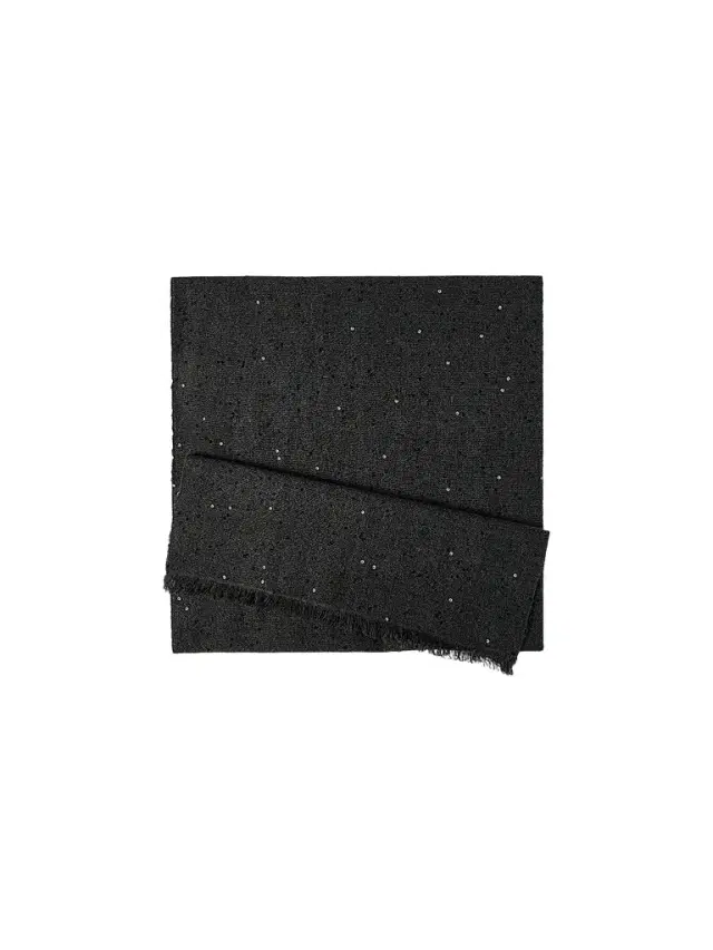 Women's Cashmere and Silk Diamond Yarn Scarf - Lignite Grey Women's Cashmere and Silk Diamond Yarn Scarf - Lignite Grey