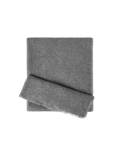 Brunello Cucinelli Men's Cashmere Scarf Grey | Thumbnail 1 Brunello Cucinelli Men's Cashmere Scarf Grey | Thumbnail 1