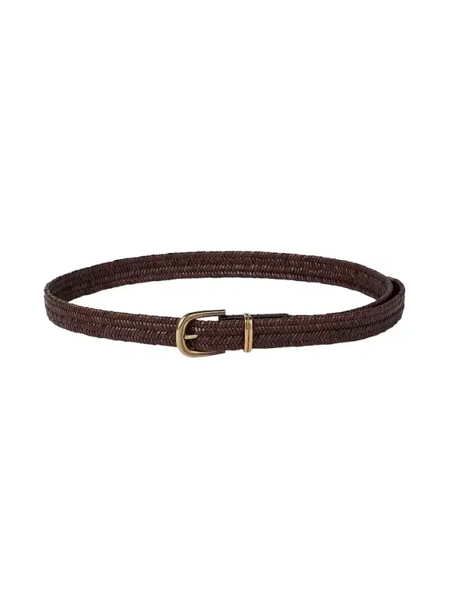 Women's Stretch Braided Leather Belt - Honey Women's Stretch Braided Leather Belt - Honey