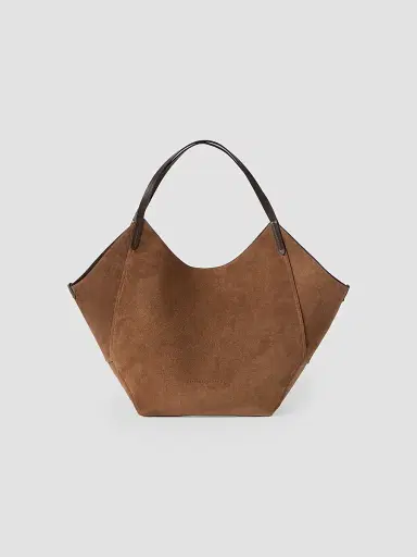 Brunello Cucinelli Women's Reversible Duo Shopper in Lizard-Effect Calfskin - Brown | Thumbnail 3 Brunello Cucinelli Women's Reversible Duo Shopper in Lizard-Effect Calfskin - Brown | Thumbnail 3