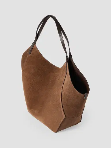 Brunello Cucinelli Women's Reversible Duo Shopper in Lizard-Effect Calfskin - Brown | Thumbnail 4 Brunello Cucinelli Women's Reversible Duo Shopper in Lizard-Effect Calfskin - Brown | Thumbnail 4