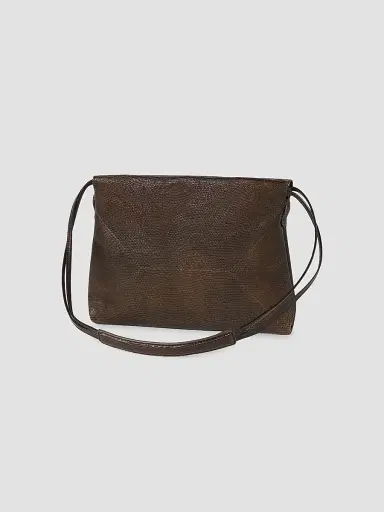 Brunello Cucinelli Women's Pouch Bag in Lizard-Effect Calfskin - Rust Brown | Thumbnail 2 Brunello Cucinelli Women's Pouch Bag in Lizard-Effect Calfskin - Rust Brown | Thumbnail 2