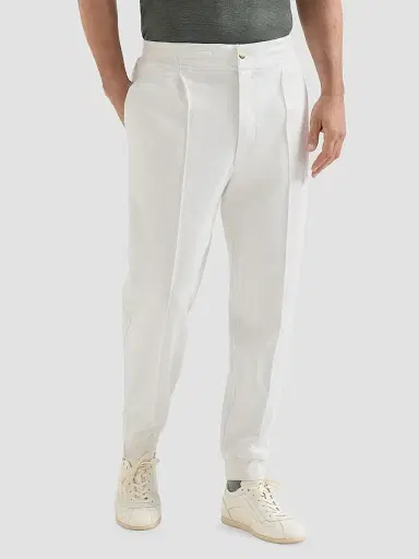 Brunello Cucinelli Men's Techno Cotton French Terry Double Cloth Trousers - Travertine | Thumbnail 3 Brunello Cucinelli Men's Techno Cotton French Terry Double Cloth Trousers - Travertine | Thumbnail 3