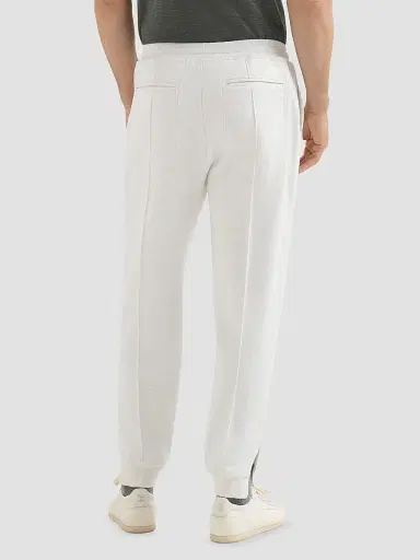 Brunello Cucinelli Men's Techno Cotton French Terry Double Cloth Trousers - Travertine | Thumbnail 4 Brunello Cucinelli Men's Techno Cotton French Terry Double Cloth Trousers - Travertine | Thumbnail 4