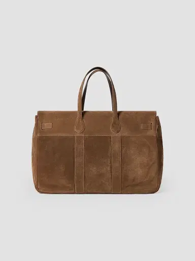 Brunello Cucinelli Women's Explorer Travel Tote Bag in Suede - Caramel | Thumbnail 3 Brunello Cucinelli Women's Explorer Travel Tote Bag in Suede - Caramel | Thumbnail 3