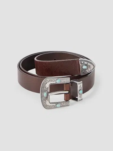 Brunello Cucinelli Men's Pull-Up Calfskin Belt | Thumbnail 2 Brunello Cucinelli Men's Pull-Up Calfskin Belt | Thumbnail 2