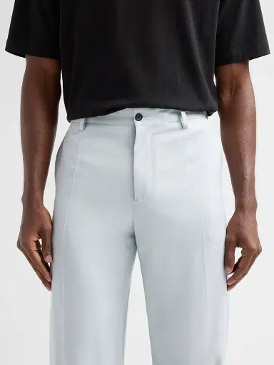 Dolce & Gabbana Men's Crease-Front Tapered-Leg Trousers | Thumbnail 5 Dolce & Gabbana Men's Crease-Front Tapered-Leg Trousers | Thumbnail 5