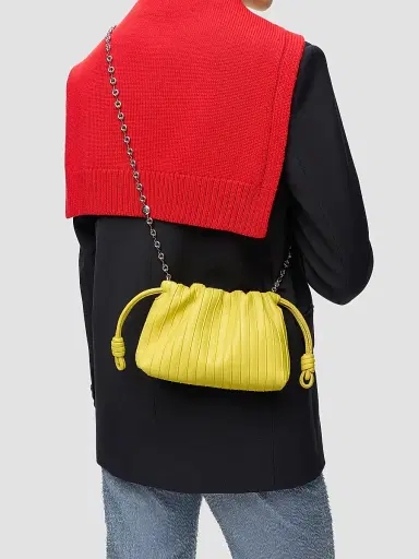 Loewe Women's Flamenco Mini Pleated Bag | Thumbnail 2 Loewe Women's Flamenco Mini Pleated Bag | Thumbnail 2
