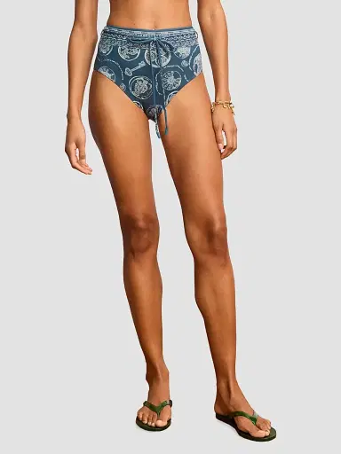 ALÉMAIS Women's Lucky High-Rise Bikini Brief - Blue | Thumbnail 3 ALÉMAIS Women's Lucky High-Rise Bikini Brief - Blue | Thumbnail 3