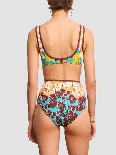 ALÉMAIS Women's Splice Floral Scoopneck Bikini Top | Thumbnail 4 ALÉMAIS Women's Splice Floral Scoopneck Bikini Top | Thumbnail 4
