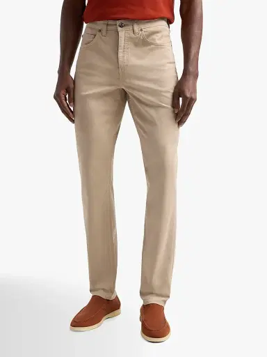 Bugatchi Men's Denim Tapered Jeans - Cobble Stone | Thumbnail 4 Bugatchi Men's Denim Tapered Jeans - Cobble Stone | Thumbnail 4