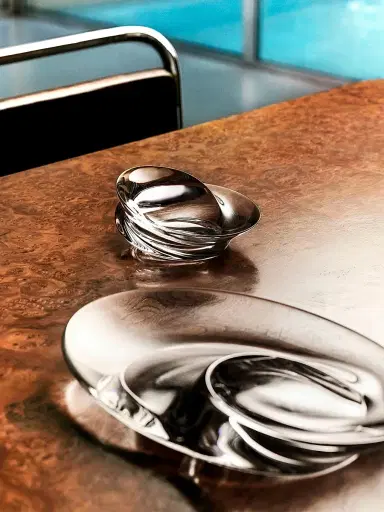 Zaha Hadid Design Swirl Crystal Bowl, Small - Clear | Thumbnail 4 Zaha Hadid Design Swirl Crystal Bowl, Small - Clear | Thumbnail 4