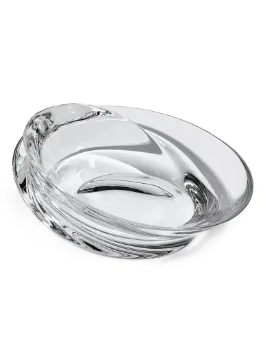 Zaha Hadid Design Swirl Crystal Bowl, Small - Clear | Thumbnail 1 Zaha Hadid Design Swirl Crystal Bowl, Small - Clear | Thumbnail 1