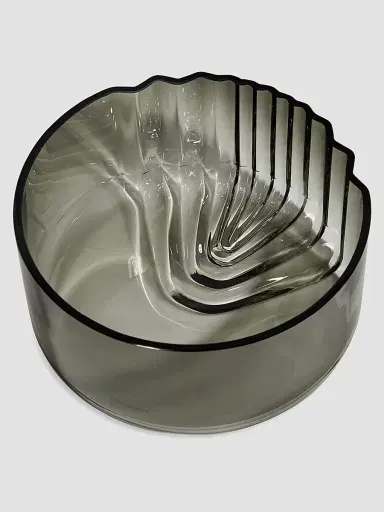 Zaha Hadid Design Pulse Glass Bowl - Smoke | Thumbnail 2 Zaha Hadid Design Pulse Glass Bowl - Smoke | Thumbnail 2