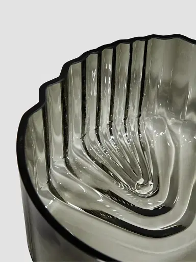 Zaha Hadid Design Pulse Glass Bowl - Smoke | Thumbnail 3 Zaha Hadid Design Pulse Glass Bowl - Smoke | Thumbnail 3