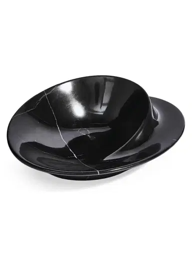 Zaha Hadid Design Swirl Marble Bowl - Black | Thumbnail 1 Zaha Hadid Design Swirl Marble Bowl - Black | Thumbnail 1