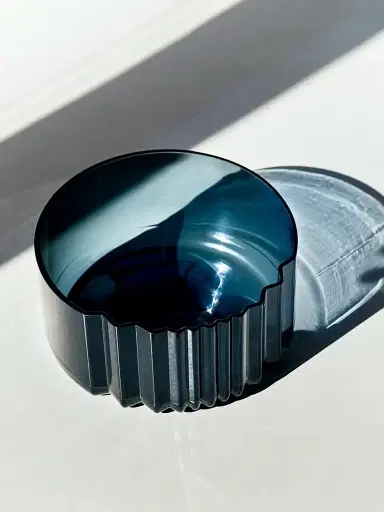 Zaha Hadid Design Pulse Glass Bowl - Dark Blue | Thumbnail 4 Zaha Hadid Design Pulse Glass Bowl - Dark Blue | Thumbnail 4