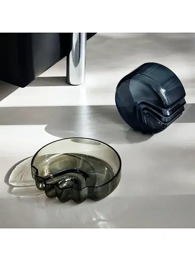 Zaha Hadid Design Pulse Glass Platter - Smoke | Thumbnail 4 Zaha Hadid Design Pulse Glass Platter - Smoke | Thumbnail 4