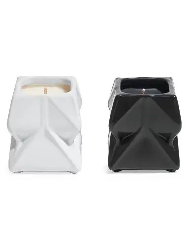Zaha Hadid Design Prime Scented Candle Duo - White Black | Thumbnail 1 Zaha Hadid Design Prime Scented Candle Duo - White Black | Thumbnail 1