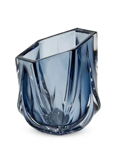 Zaha Hadid Design Shimmer Tealight Candle Holder - Slate Blue | Thumbnail 1 Zaha Hadid Design Shimmer Tealight Candle Holder - Slate Blue | Thumbnail 1