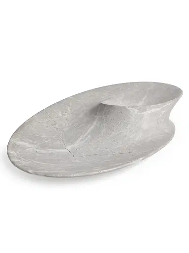 Zaha Hadid Design Swirl Marble Bowl, Large - Grey | Thumbnail 2 Zaha Hadid Design Swirl Marble Bowl, Large - Grey | Thumbnail 2