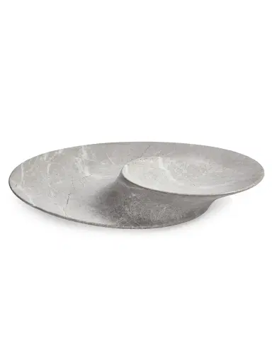 Zaha Hadid Design Swirl Marble Bowl, Large - Grey | Thumbnail 3 Zaha Hadid Design Swirl Marble Bowl, Large - Grey | Thumbnail 3
