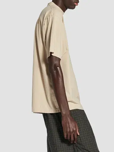 Balenciaga Men's Medium Fit T-Shirt - Beige | Thumbnail 5 Balenciaga Men's Medium Fit T-Shirt - Beige | Thumbnail 5