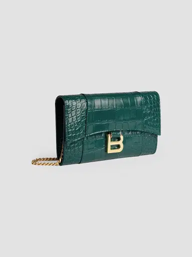 Balenciaga Women's Hourglass Wallet on Chain | Thumbnail 2 Balenciaga Women's Hourglass Wallet on Chain | Thumbnail 2