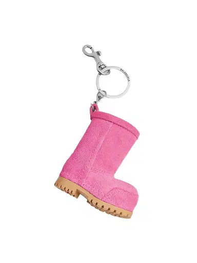 Balenciaga Women's Mini Alaska Boot Charm-Keychain - Pink | Thumbnail 1 Balenciaga Women's Mini Alaska Boot Charm-Keychain - Pink | Thumbnail 1