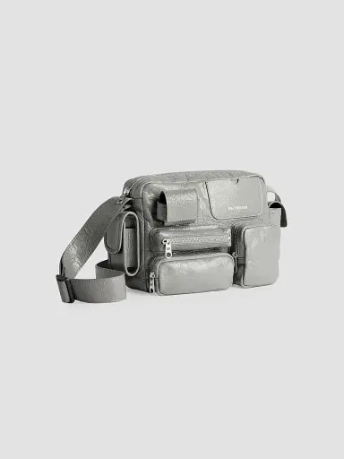 Balenciaga Men's Superbusy Camera Bag - Grey | Thumbnail 2 Balenciaga Men's Superbusy Camera Bag - Grey | Thumbnail 2