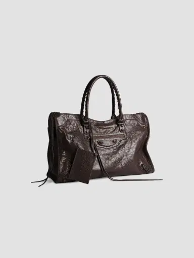 Balenciaga Men's Le City Tote Bag - Espresso | Thumbnail 2 Balenciaga Men's Le City Tote Bag - Espresso | Thumbnail 2