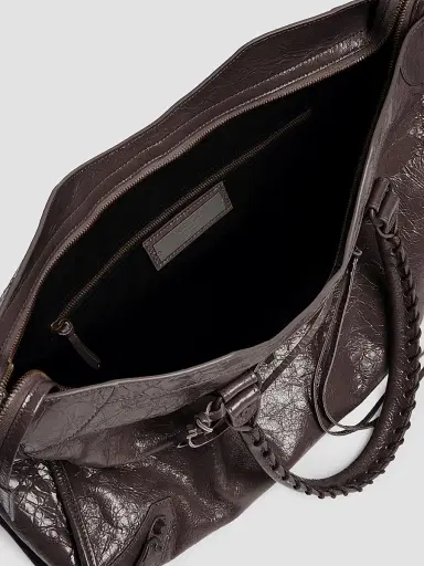 Balenciaga Men's Le City Tote Bag - Espresso | Thumbnail 5 Balenciaga Men's Le City Tote Bag - Espresso | Thumbnail 5