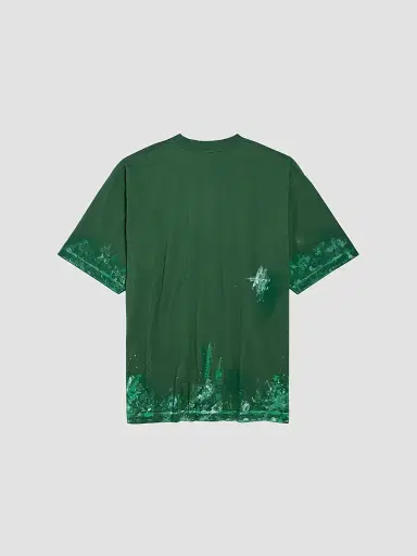Balenciaga Men's Painter's Shirt Medium Fit T-Shirt - Bottle Green | Thumbnail 2 Balenciaga Men's Painter's Shirt Medium Fit T-Shirt - Bottle Green | Thumbnail 2