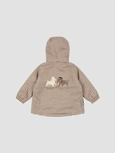 Konges Slojd Baby's & Little Kid's Rainy Palme Dog Rain Jacket - Stripelamer | Thumbnail 2 Konges Slojd Baby's & Little Kid's Rainy Palme Dog Rain Jacket - Stripelamer | Thumbnail 2