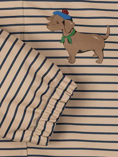 Konges Slojd Baby's & Little Kid's Rainy Palme Dog Rain Jacket - Stripelamer | Thumbnail 5 Konges Slojd Baby's & Little Kid's Rainy Palme Dog Rain Jacket - Stripelamer | Thumbnail 5