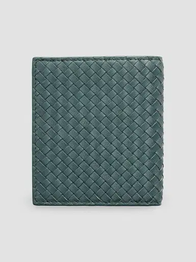Prada Men's Leather Wallet - Cyan Blue | Thumbnail 3 Prada Men's Leather Wallet - Cyan Blue | Thumbnail 3